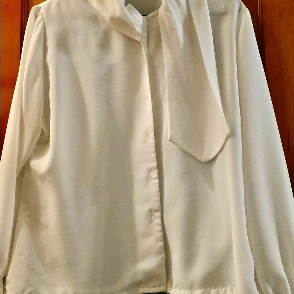 Elegant White Women's Blouse